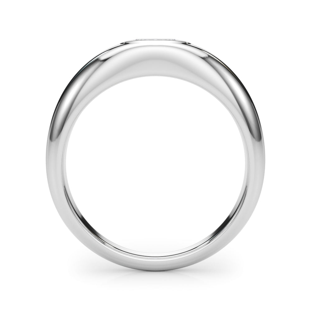 The Cara - Oval Solitaire Dome Ring - Image 3