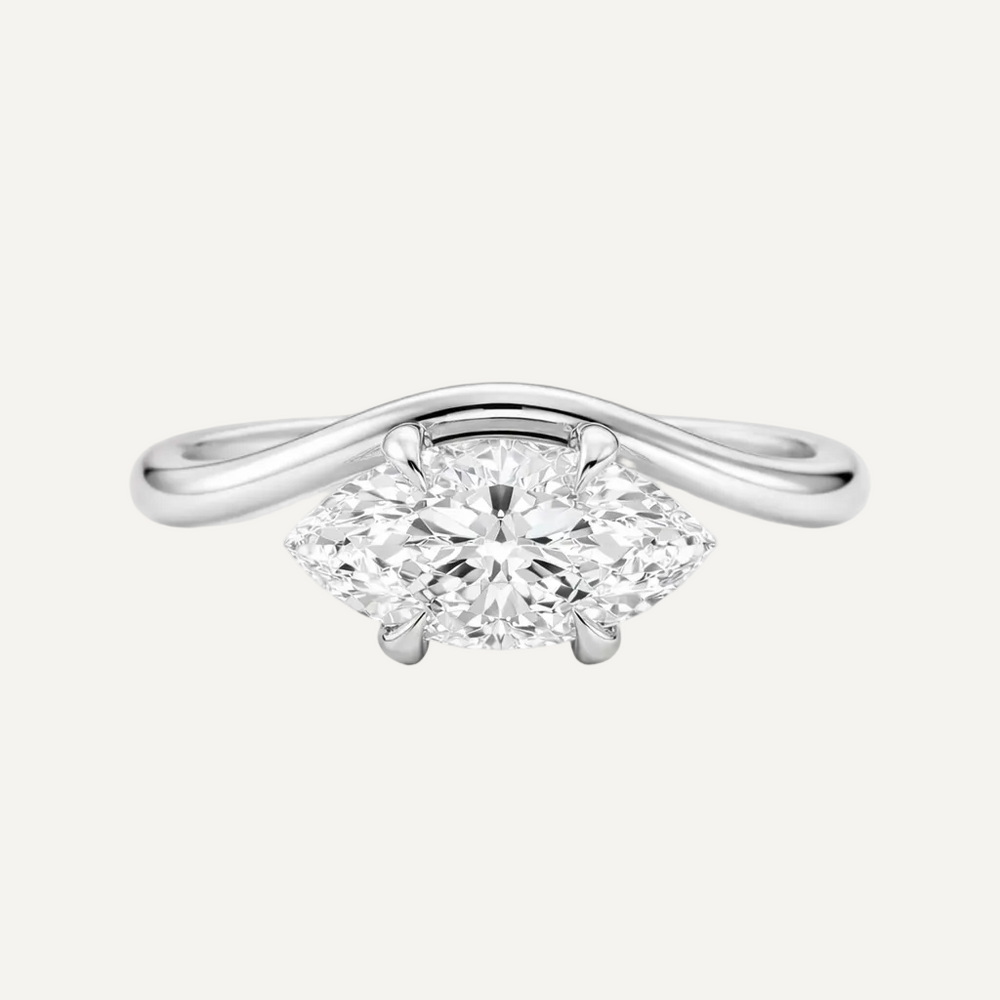 The Georgia Ring - Marquise Cut Moissanite