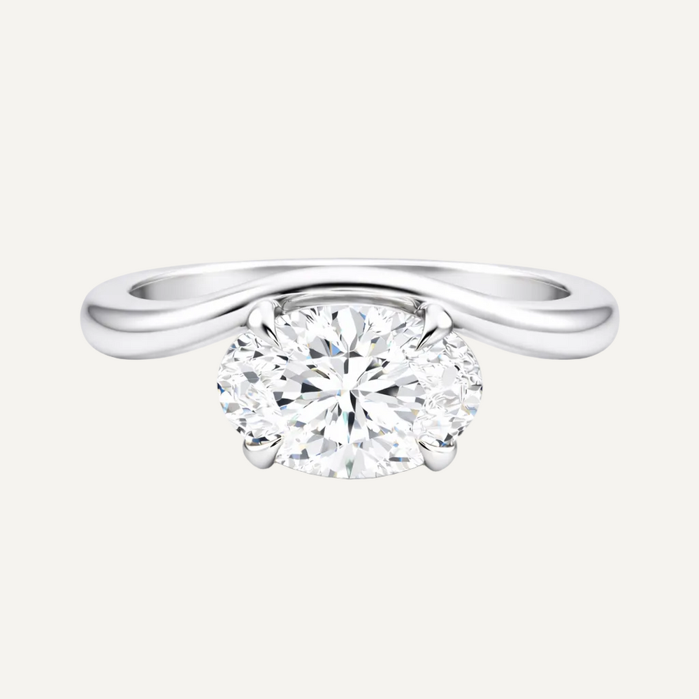 The Georgia Ring - Oval Cut Solitaire - Image 2