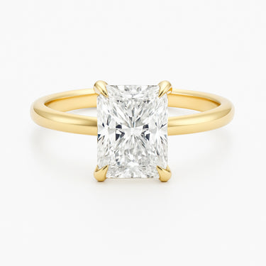 The Ava Ring - Radiant Moissanite