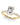 The Ava Ring - Emerald Half Pave - Image 2