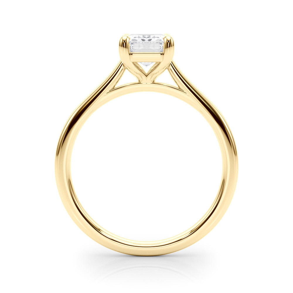 The Ava Ring Cathedral - Emerald Cut - Image 3