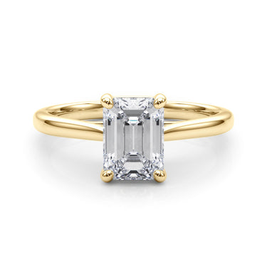 The Ava Ring Cathedral - Emerald Cut