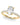 The Ava Ring / Oval half pave - Image 2