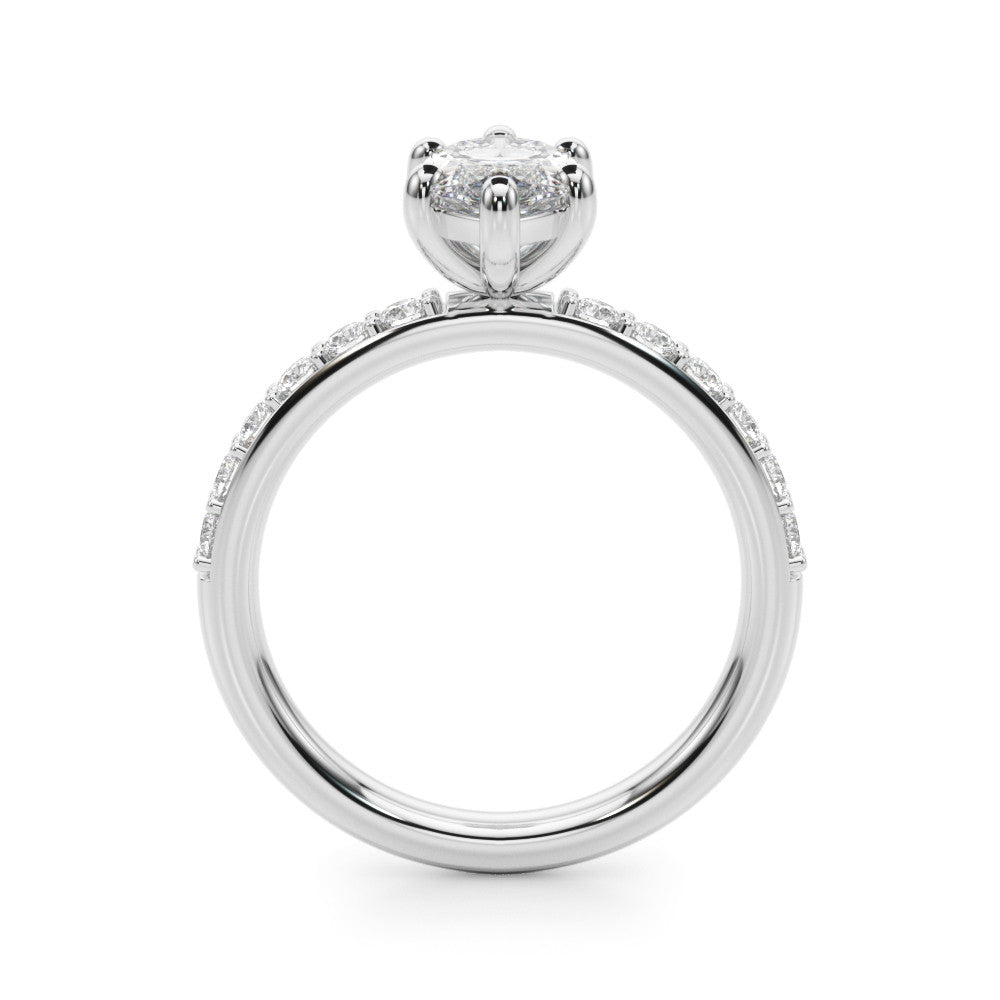 The Ava ring - Marquise half pave - Image 6