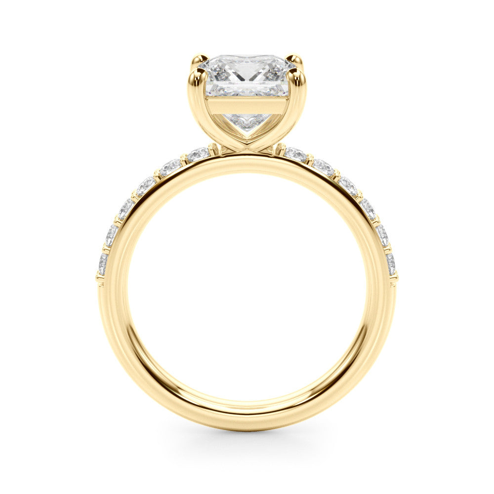 The Ava ring - Princess half pave - Image 3