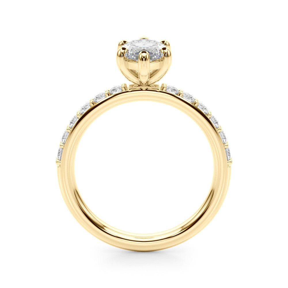 The Ava ring - Marquise half pave - Image 3