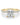 The Ava ring - Princess half pave
