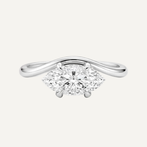 The Georgia Ring - Marquise Cut Moissanite