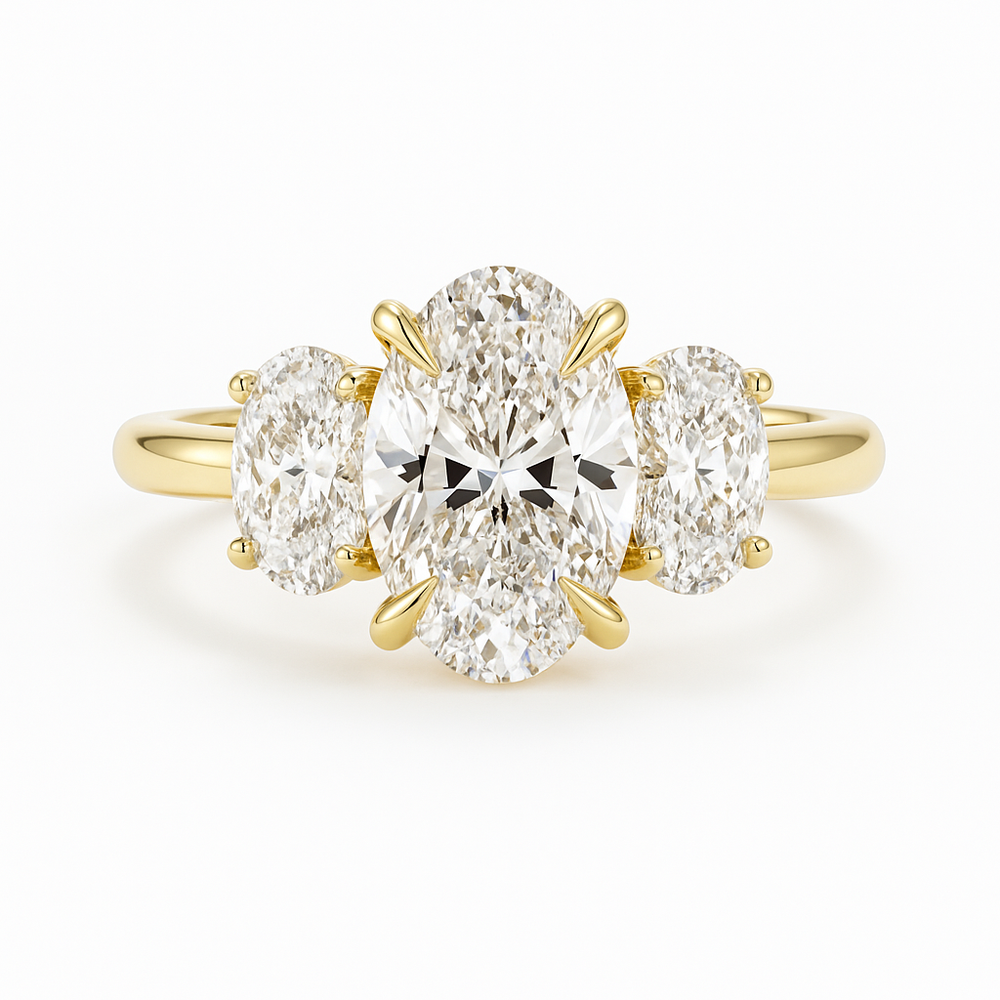 The Olive Trilogy Ring - Emerald