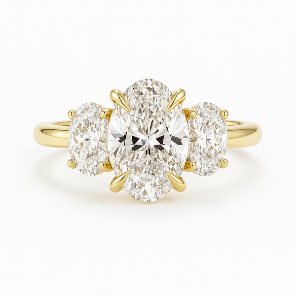 The Olive Trilogy Ring - Emerald