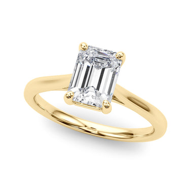 The Ava Ring Cathedral - Emerald Cut - Image 2