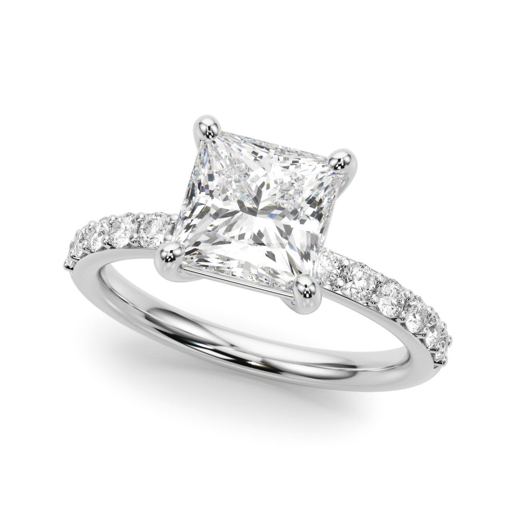The Ava ring - Princess half pave - Image 5