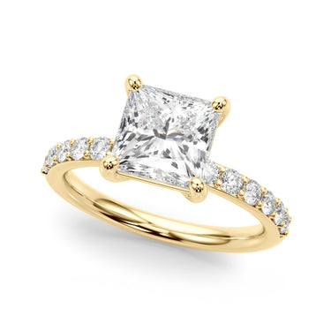 The Ava ring - Princess half pave - Image 2