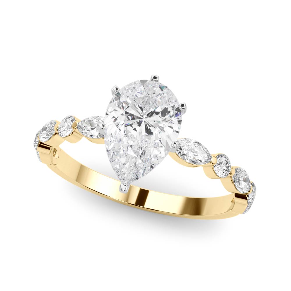 The Lena ring - Pear - Image 2