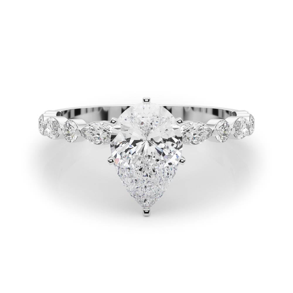 The Lena ring - Pear - Image 6